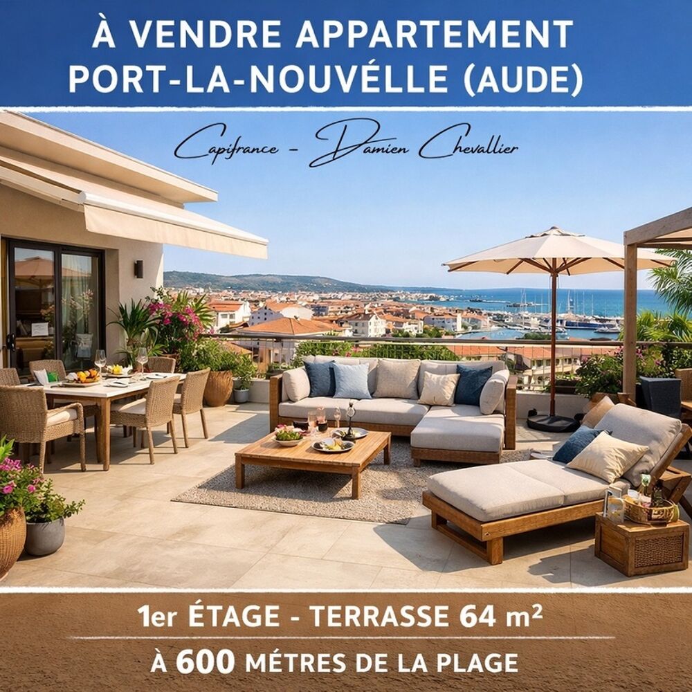 appartement à vendre 3 pièces PORT LA NOUVELLE (11)