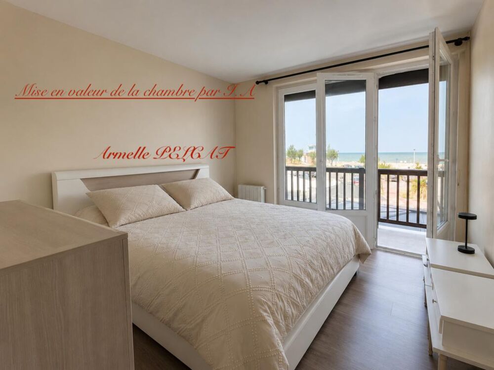 Vente Appartement Appartement à vendre 2 pièces MERVILLE FRANCEVILLE PLAGE (CALVADOS) VUE MER PANORAMIQUE 249 500€ Merville franceville plage
