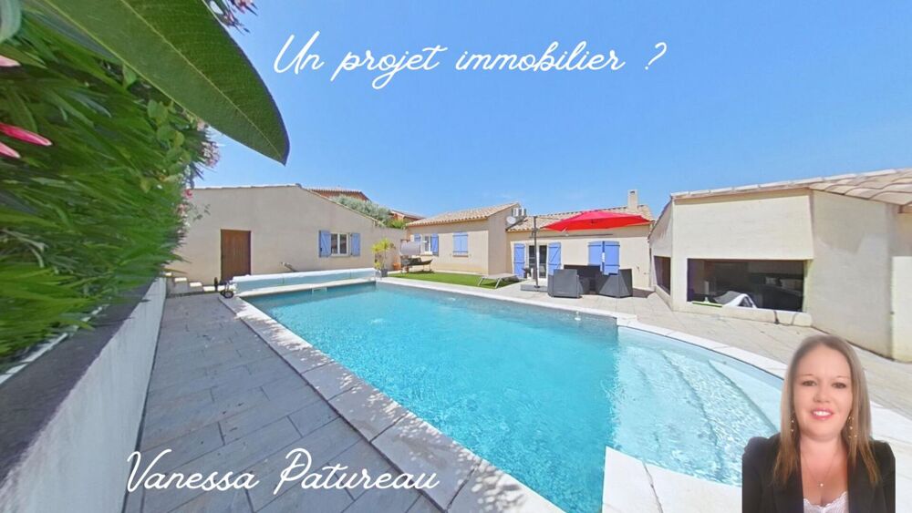 Maison Ouveillan 4 pièce(s) 90 m2, piscine, garage