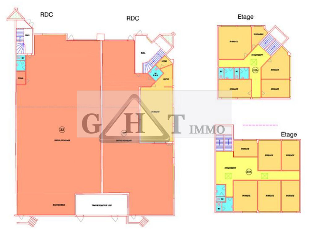   A LOUER -  475 M² - ENTREPOT ET BUREAUX - LE BLANC MESNIL 