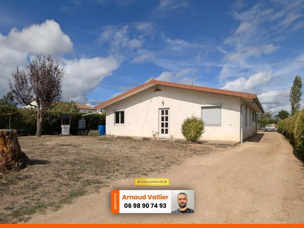 Vente Maison Saint-Léger-sur-Roanne - Maison de plain-pied 99m², 4 chambres et terrain de 2 224 m² Saint leger sur roanne