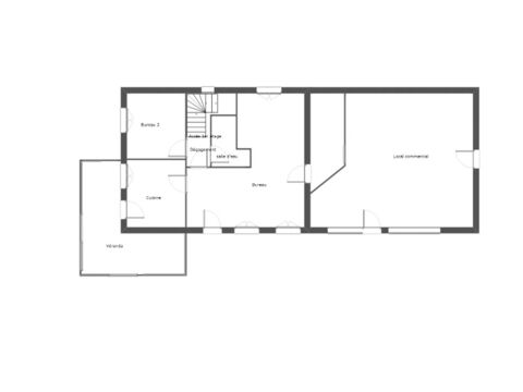   SECTEUR SOISSONS - Immeuble mixte, commerce et habitation 