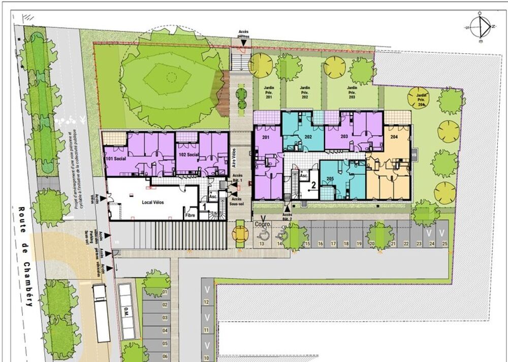 appartement à vendre 3 pièces BOURGOIN JALLIEU (38)