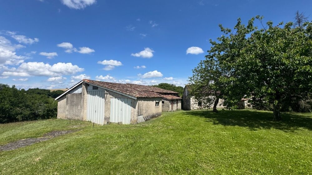 maison plus grange en pierre a restaurer