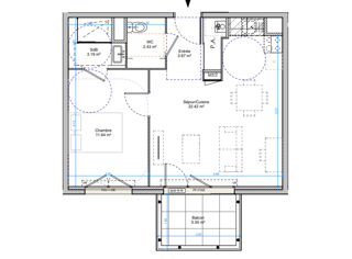  Appartement � vendre 2 pi�ces 43 m�