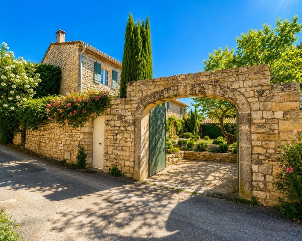 Vente Maison Mas de village avec jardin et piscine dans un hameau de Murs à 7 minutes de Gordes Murs