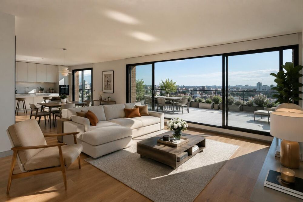 Vente Appartement 5 PIÈCES en DERNIER ÉTAGE avec TERRASSE de 27,63 m² – EXPOSITION SUD-OUEST Clichy