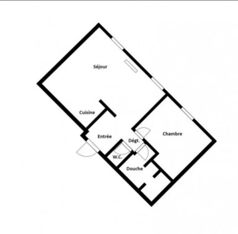  Appartement � louer 2 pi�ces 48 m�