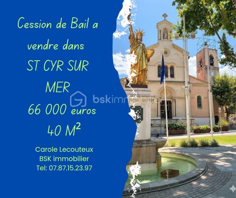 ? &Agrave; saisir : Cession de bail au c�ur du centre-ville de Saint-Cyr-sur-Mer ? 66000 83270 Saint cyr sur mer