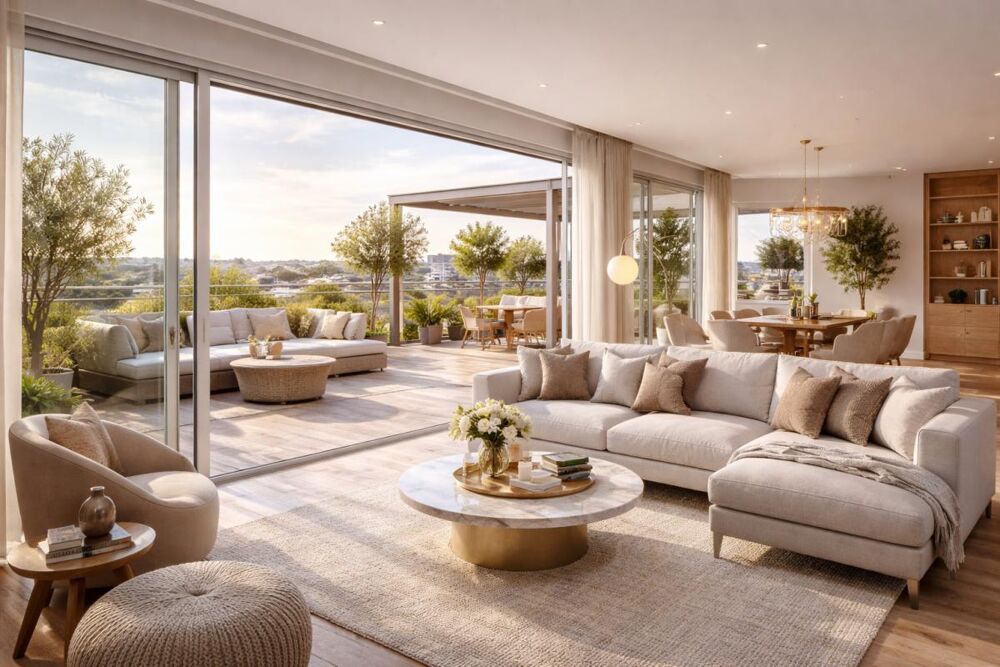 4 PIECES, DERNIER ETAGE, EXPO SUD-OUEST, 3 TERRASSES