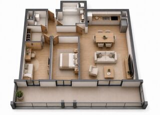  Appartement à vendre 3 pièces 73 m²