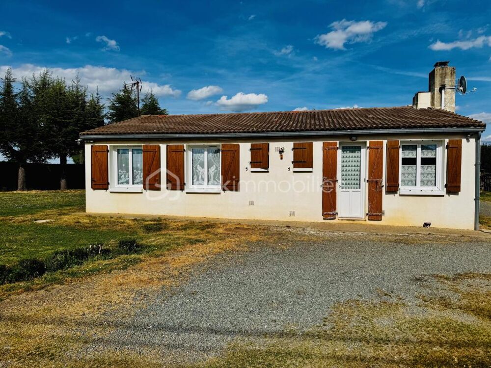 Vente Maison ? Charmant pavillon de plain-pied 3CH avec grand terrain clos 3000M 7KM RUFFEC Villefagnan