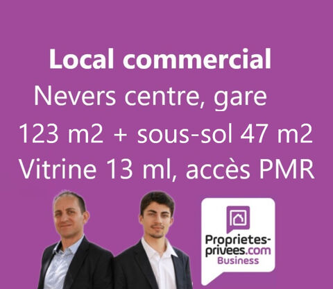 NEVERS - LOCAL COMMERCIAL, BUREAUX, GRANDE VITRINE 86000 58000 Nevers