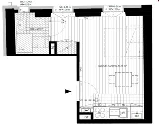  Appartement � vendre 1 pi�ce 21 m�