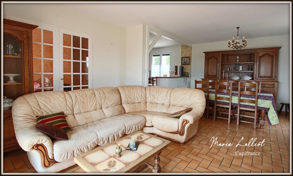 Maison à vendre 6 pièces DADONVILLE (45), sous sol, 4 chambres, vie de plain pied, Terrain clos, commerces de proximité, poêle a