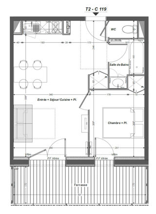  Appartement à vendre 2 pièces 36 m²