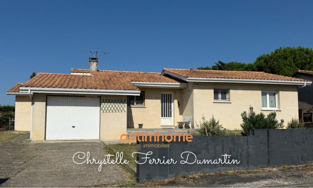 Vente Maison Maison de plain-pied - 110 m2 - 4 chambres - Parcelle 613 m2 Carbon blanc