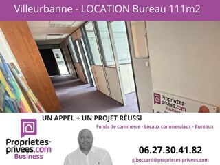   VILLEURBANNE - PLATEAU DE BUREAU 111,80 m² Villeurbanne
