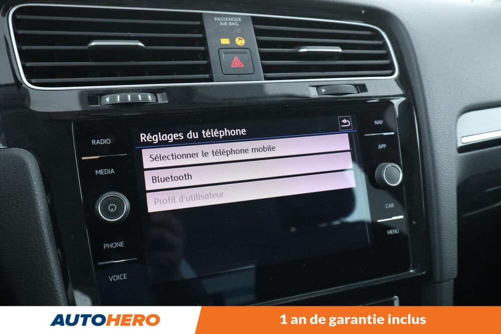 Golf VII 1.5 TSI EVO BlueMotion Tech Carat DSG7 5P 130 ch 2019 occasion 92130 Issy-les-Moulineaux