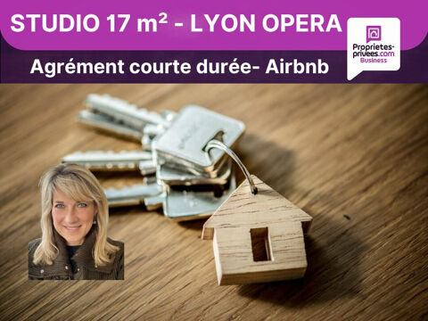 69001 LYON, Quartier Opéra - STUDIO 18 m²,  Location courte durée- Airbn b 187660 69001 Lyon