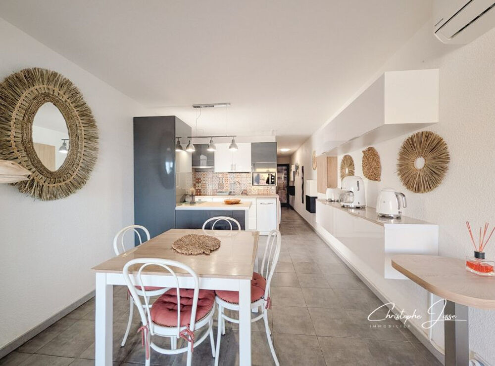 Vente Appartement Grand T2 climatisé avec terrasse vue mer accès direct plage Port leucate