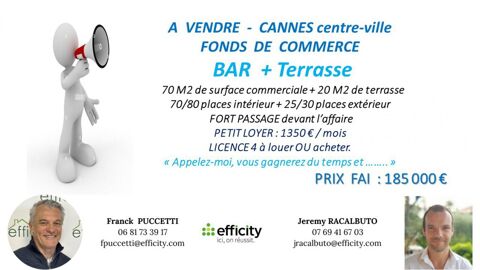 Commerces/Negoce 185000 06400 Cannes