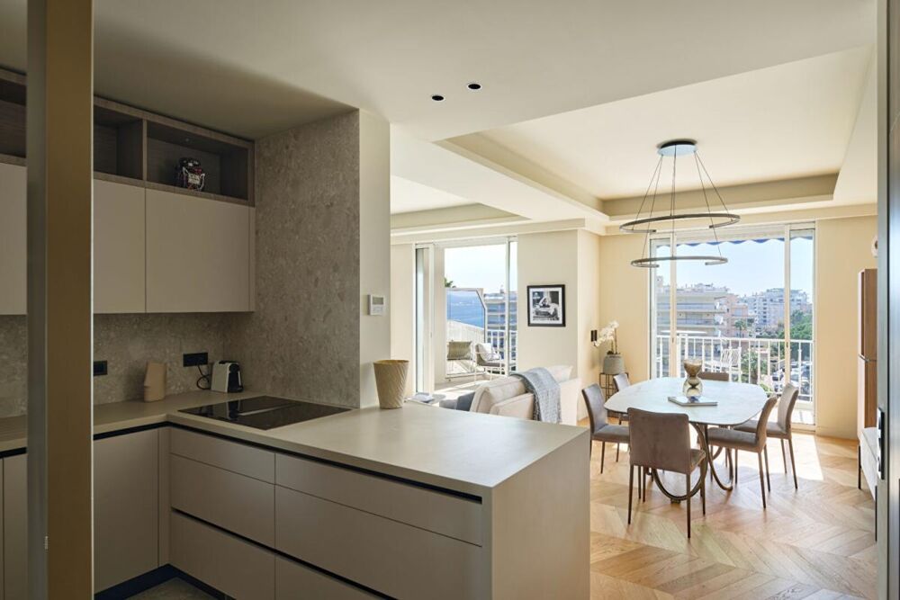 Cannes Croisette Face au Port Canto : Appartement de Réception avec Vue Mer Panoramique