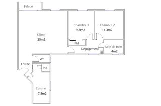  Appartement à vendre 4 pièces 100 m²