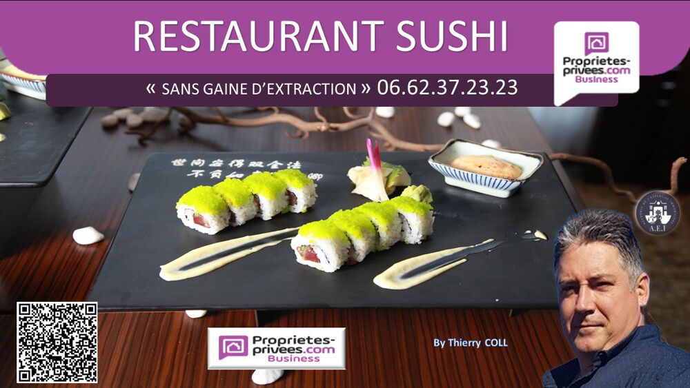   69007 LYON - RESTAURANT 55 COUVERTS, TERRASSE 20 PLACES 