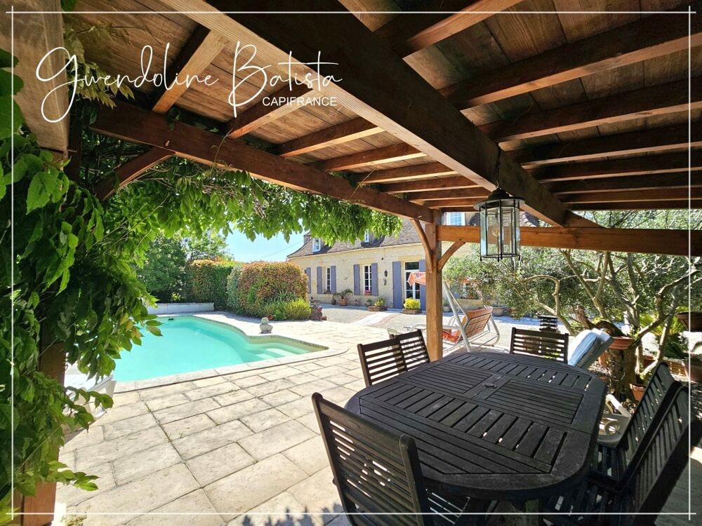 Propriété de charme en pierre avec gîte, piscine et parc arboré - LAMONZIE SAINT MARTIN (24)