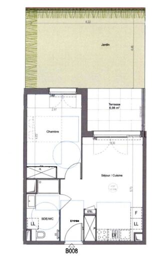  Appartement � louer 2 pi�ces 41 m�
