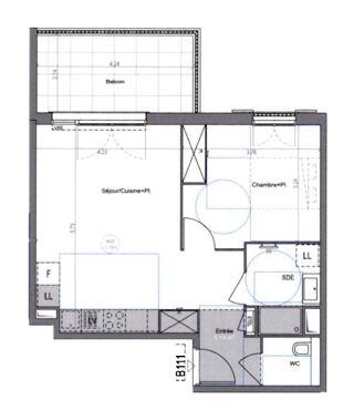  Appartement à louer 2 pièces 48 m²