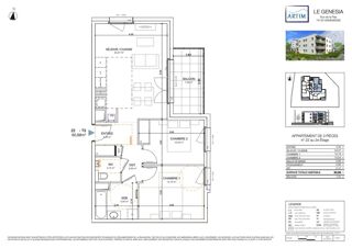  Appartement � vendre 3 pi�ces 61 m�