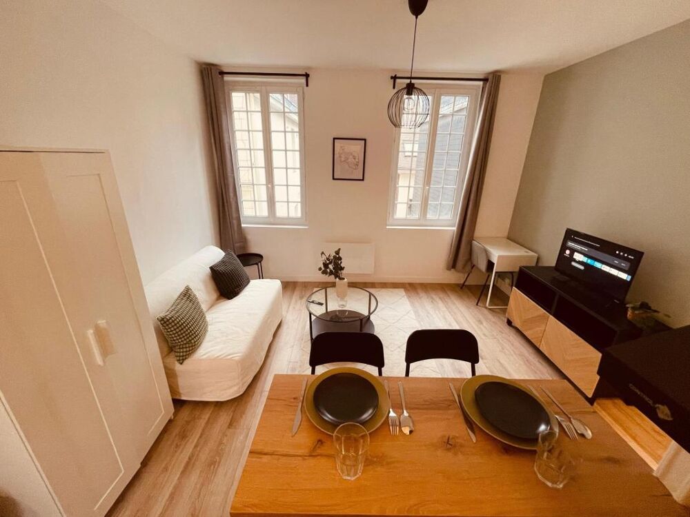 Vente Appartement Studio meublé 27m² – Rue Saint-Nicolas, hypercentre Rouen Rouen