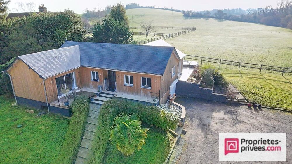 Maison de plain-pied rénovée avec suite parentale, spa de nage et vue sur les chevaux ? À 15 min de Deauville