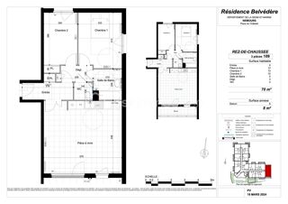  Appartement � vendre 3 pi�ces 69 m�