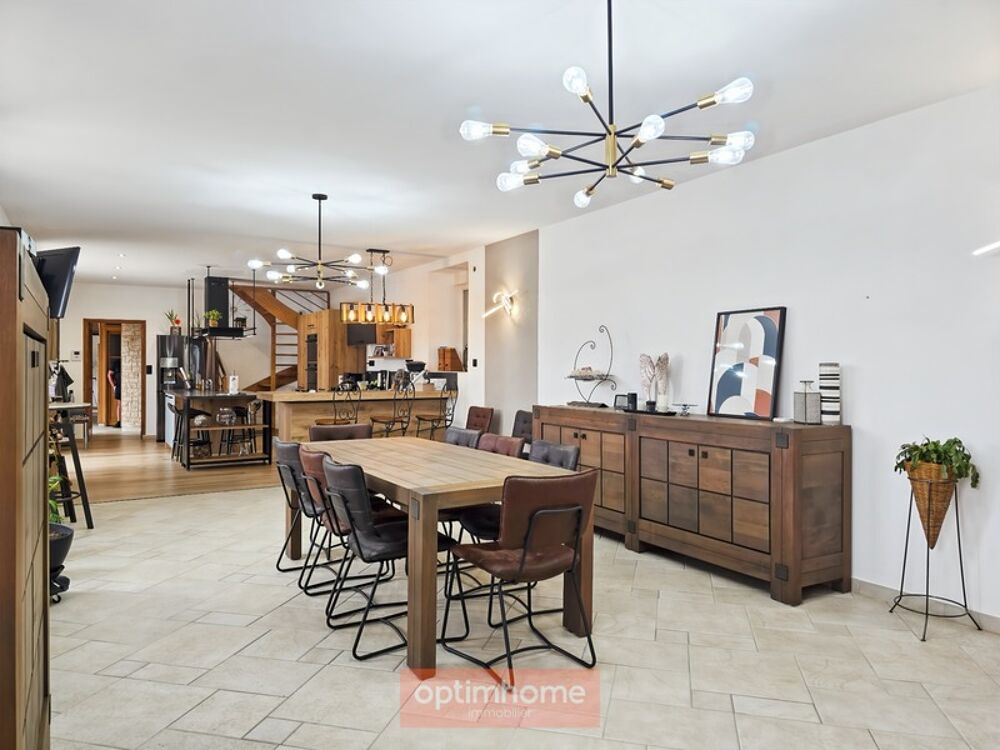 Longère rénovée 226 m²  5 chambres  semi plain-pied  garage 70 m²  jardin plein sud