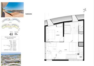 Vente Appartement VILLAGE NATURISTE. Grand Duplex T3 de plus de 87 m² avec Garage Privé Le cap d agde