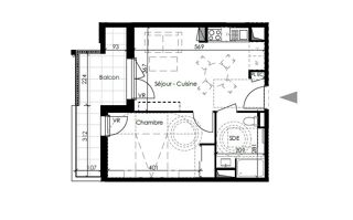  Appartement � louer 2 pi�ces 38 m�