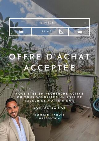  Appartement � vendre 3 pi�ces 52 m�