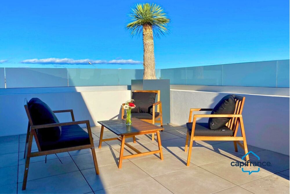 A 10 min de Sète, à Frontignan, Appartement duplex dexception avec terrasse panoramique de 82 m²  Prestations haut de gamme