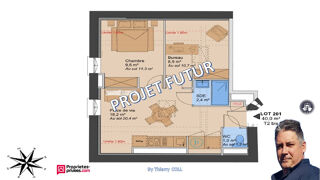  Appartement à vendre 1 pièce 40 m²