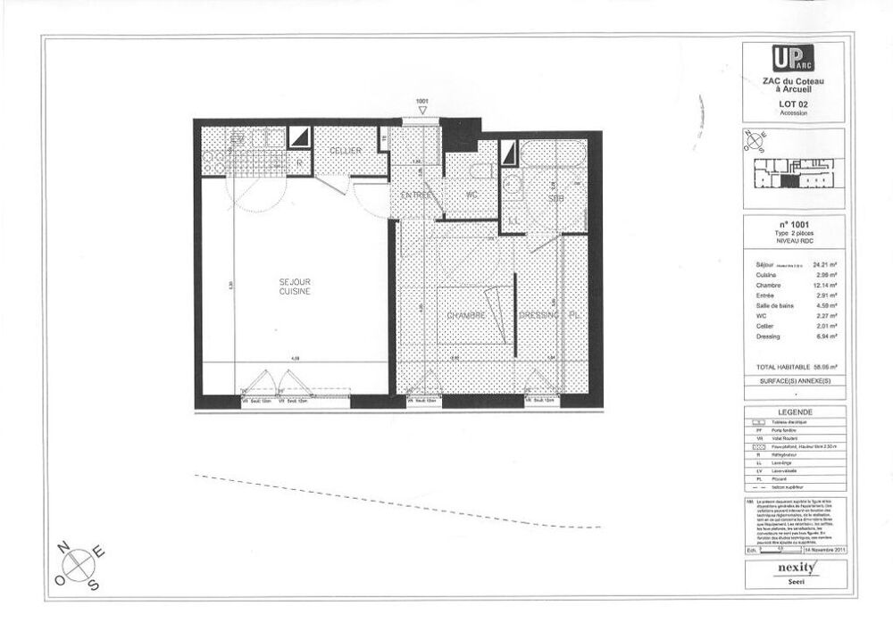 Location Appartement Appartement de 58m2 à louer sur Arcueil Arcueil