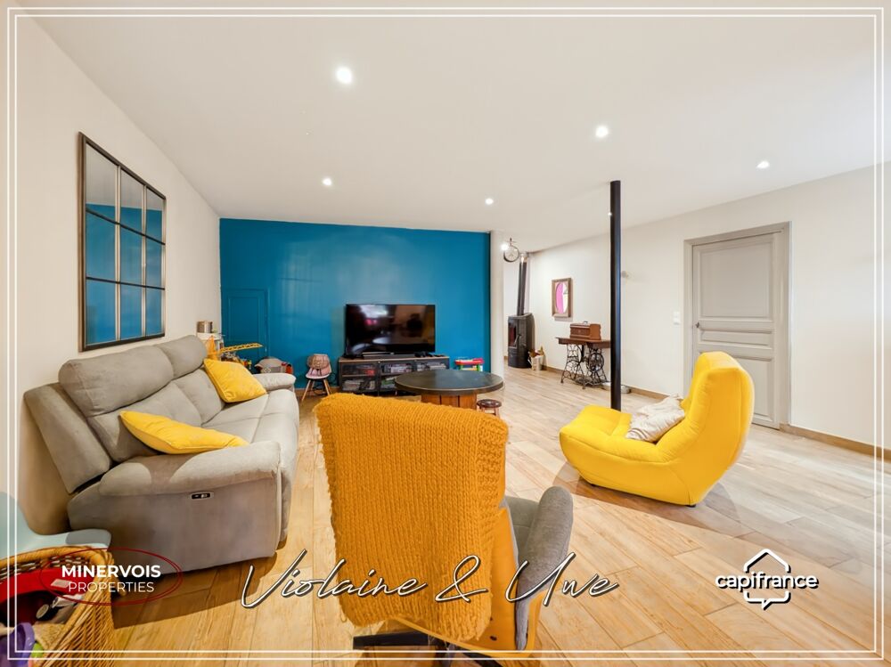 Maison bourgeoise de caractère avec jardin  259 m²  Azille (Minervois)