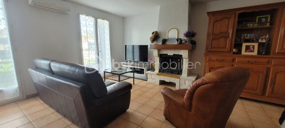 MAISON DE PLAIN PIED DE 93 M2 3 CHAMBRES, GARAGE, CELLIER SUR TERRAIN DE 387 M2