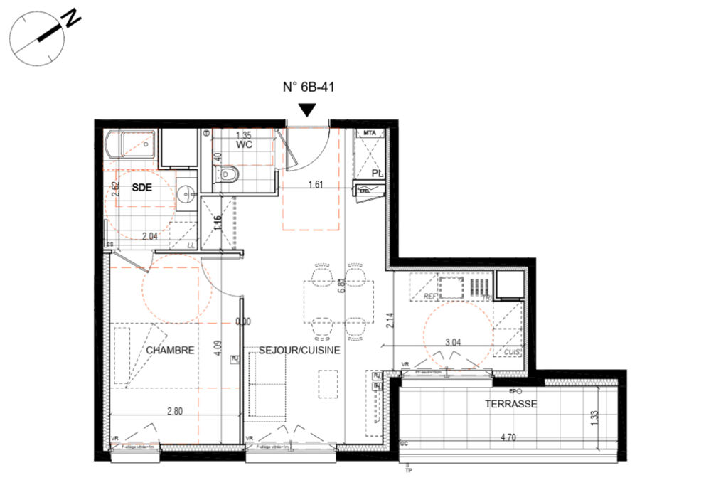 appartement à vendre 2 pièces MONTIGNY LES METZ (57)
