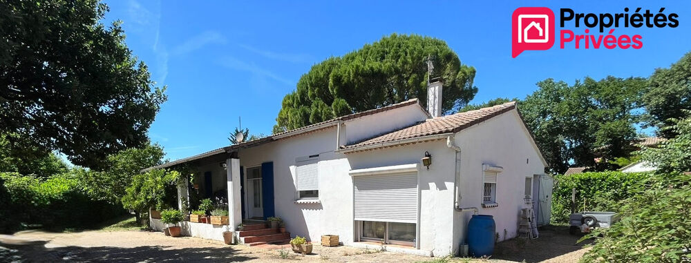 A 20 min de Nîmes et Uzès, Maison familiale de plain-pied 4 chambres terrain de 1343m²