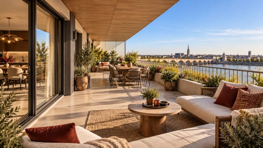 Vente Appartement BORDEAUX BASTIDE – T5 DE 111 M² AVEC VUE IMPRENABLE SUR BORDEAUX – 2 PARKINGS Bordeaux