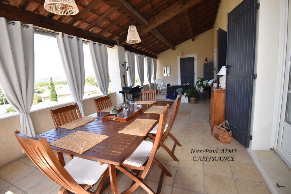 Vente Maison BARJAC – Une propriété de 210 m2 dont un appartement de 70 m2 avec panorama sur les Cévennes, à quelques pas du cœur du village Barjac