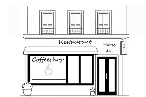 &Agrave; VENDRE - Fonds de commerce - Restauration rapide / Coffeeshop 40 m&sup2; - Paris 11 (Quartier Oberkampf) 95000 75011 Paris